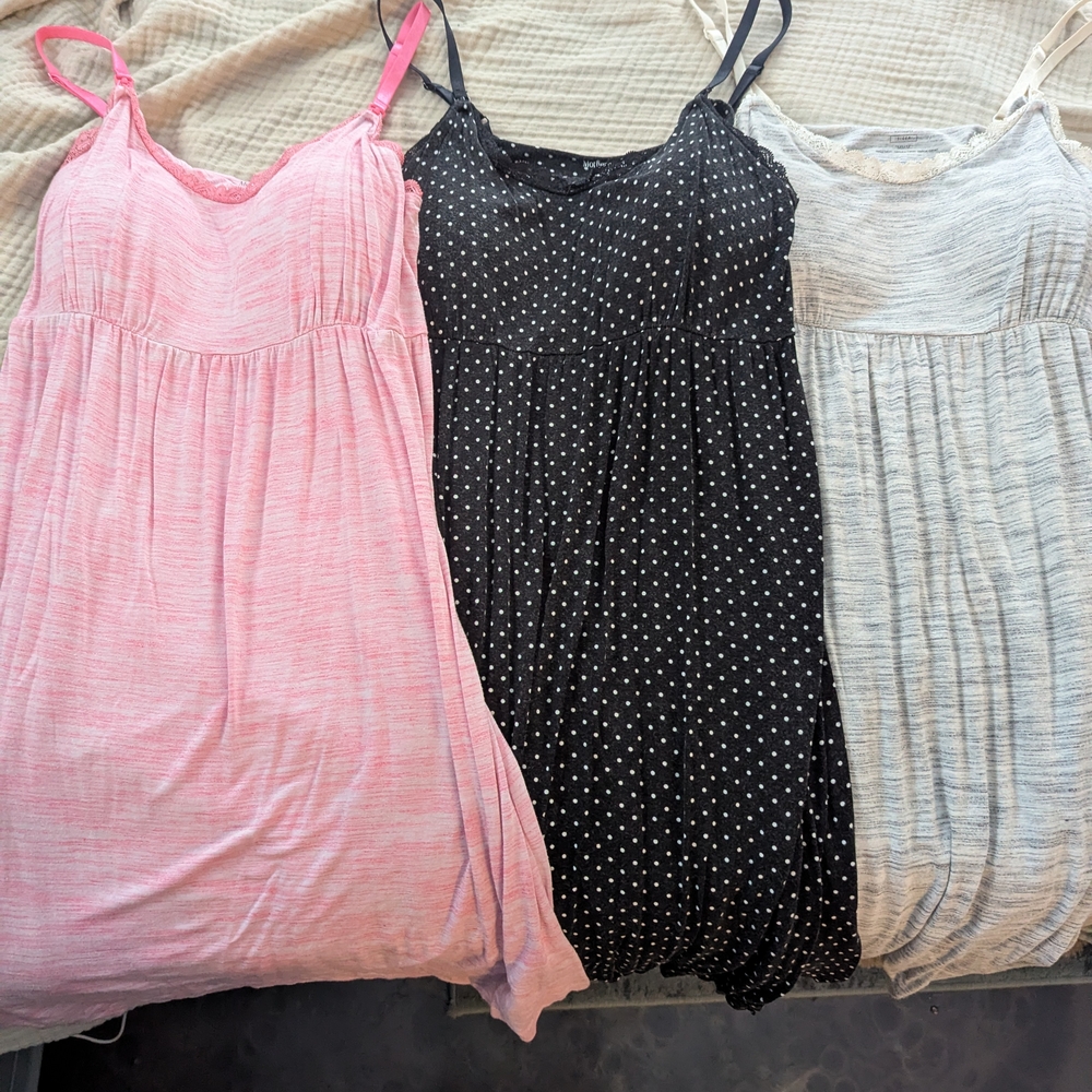 Motherhood Pink Lace Trim Sleepwear